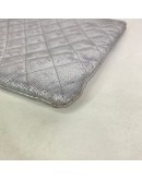 CHANEL O Case Clutch in Metallic Silver – SHW (21 Series – Year 2016)