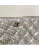 CHANEL O Case Clutch in Metallic Silver – SHW (21 Series – Year 2016)