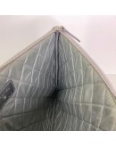 CHANEL O Case Clutch in Metallic Silver – SHW (21 Series – Year 2016)