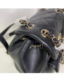CHANEL Mini Duma Backpack in Black Lambskin – GHW (Microchip – Year 2024)