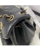 CHANEL Mini Duma Backpack in Black Lambskin – GHW (Microchip – Year 2024)