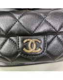 CHANEL Mini Duma Backpack in Black Lambskin – GHW (Microchip – Year 2024)