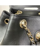 CHANEL Mini Duma Backpack in Black Lambskin – GHW (Microchip – Year 2024)