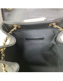 CHANEL Mini Duma Backpack in Black Lambskin – GHW (Microchip – Year 2024)