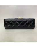 CHANEL Mini Kelly Shopper Tote in Black Shiny Calfskin – GHW (Microchip)