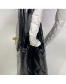 CHANEL Mini Kelly Shopper Tote in Black Shiny Calfskin – GHW (Microchip)