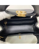 CHANEL Mini Kelly Shopper Tote in Black Shiny Calfskin – GHW (Microchip)