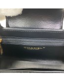 CHANEL Mini Kelly Shopper Tote in Black Shiny Calfskin – GHW (Microchip)
