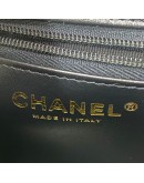 CHANEL Mini Kelly Shopper Tote in Black Shiny Calfskin – GHW (Microchip)