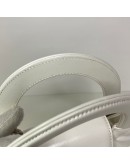 CHANEL Mini Kelly Shopper Tote in White Shiny Calfskin – GHW (Microchip)