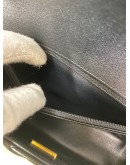 CHANEL 24C Mini Classic Flap with Top Handle in Black Goatskin – GHW (Microchip)