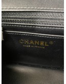 CHANEL 24C Mini Classic Flap with Top Handle in Black Goatskin – GHW (Microchip)