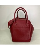 HERMES Lindy 30 Shoulder Bag in Rubis Taurillon Clemence Leather – PHW (Stamp Q Square – Year 2013)