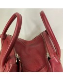 HERMES Lindy 30 Shoulder Bag in Rubis Taurillon Clemence Leather – PHW (Stamp Q Square – Year 2013)