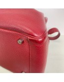 HERMES Lindy 30 Shoulder Bag in Rubis Taurillon Clemence Leather – PHW (Stamp Q Square – Year 2013)