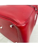 HERMES Lindy 30 Shoulder Bag in Rubis Taurillon Clemence Leather – PHW (Stamp Q Square – Year 2013)