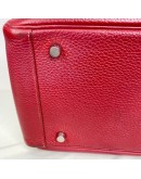 HERMES Lindy 30 Shoulder Bag in Rubis Taurillon Clemence Leather – PHW (Stamp Q Square – Year 2013)