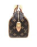 LOUIS VUITTON Monogram Speedy Bandouliere 20 Handbag with Fuchsia Shoulder Strap – GHW (Microchip)
