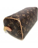 LOUIS VUITTON Monogram Speedy Bandouliere 20 Handbag with Fuchsia Shoulder Strap – GHW (Microchip)