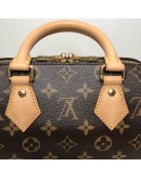 LOUIS VUITTON Monogram Speedy Bandouliere 20 Handbag with Fuchsia Shoulder Strap – GHW (Microchip)