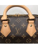 LOUIS VUITTON Monogram Speedy Bandouliere 20 Handbag with Fuchsia Shoulder Strap – GHW (Microchip)