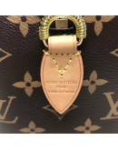 LOUIS VUITTON Monogram Speedy Bandouliere 20 Handbag with Fuchsia Shoulder Strap – GHW (Microchip)