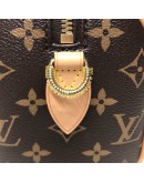 LOUIS VUITTON Monogram Speedy Bandouliere 20 Handbag with Fuchsia Shoulder Strap – GHW (Microchip)