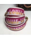 LOUIS VUITTON Monogram Speedy Bandouliere 20 Handbag with Fuchsia Shoulder Strap – GHW (Microchip)