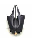 HERMES Picotin Lock 18 Taurillon Handbag in Caban – GHW (Stamp U – Year 2022)