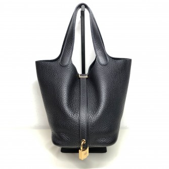 HERMES Picotin Lock 18 Taurillon Handbag in Caban – GHW (Stamp U – Year 2022)