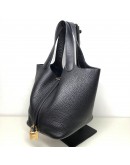 HERMES Picotin Lock 18 Taurillon Handbag in Caban – GHW (Stamp U – Year 2022)