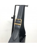 YVES SAINT LAURENT LE 5 A 7 Supple Small Hobo Bag in Black Grained Caflskin – GHW (Year 2023)