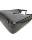 YVES SAINT LAURENT LE 5 A 7 Supple Small Hobo Bag in Black Grained Caflskin – GHW (Year 2023)