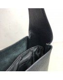 YVES SAINT LAURENT LE 5 A 7 Supple Small Hobo Bag in Black Grained Caflskin – GHW (Year 2023)