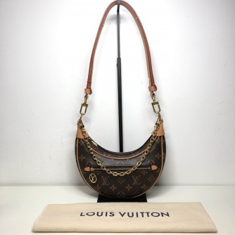 LOUIS VUITTON Monogram Loop Bag with Chain & Shoulder Strap – GHW (Microchip)