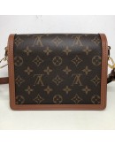LOUIS VUITTON Mini Dauphine in Monogram & Reverse Monogram with Shoulder Strap – GHW (Microchip)
