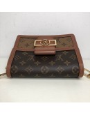 LOUIS VUITTON Mini Dauphine in Monogram & Reverse Monogram with Shoulder Strap – GHW (Microchip)
