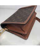 LOUIS VUITTON Mini Dauphine in Monogram & Reverse Monogram with Shoulder Strap – GHW (Microchip)