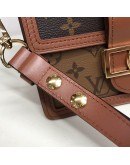 LOUIS VUITTON Mini Dauphine in Monogram & Reverse Monogram with Shoulder Strap – GHW (Microchip)