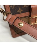 LOUIS VUITTON Mini Dauphine in Monogram & Reverse Monogram with Shoulder Strap – GHW (Microchip)