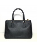 PRADA BN1801 Medium Galleria Tote with Shoulder Strap in Black Saffiano Lux Leather – GHW (Year 2013)