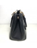 PRADA BN1801 Medium Galleria Tote with Shoulder Strap in Black Saffiano Lux Leather – GHW (Year 2013)