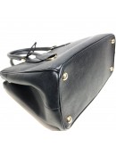 PRADA BN1801 Medium Galleria Tote with Shoulder Strap in Black Saffiano Lux Leather – GHW (Year 2013)