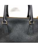 PRADA BN1801 Medium Galleria Tote with Shoulder Strap in Black Saffiano Lux Leather – GHW (Year 2013)