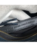 BALENCIAGA Mini City Bag with Shoulder Strap in Teal Blue Croc Embossed Calfskin – GHW