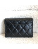 CHANEL Classic Card Holder in Black Caviar Leather – GHW (New Hologram)