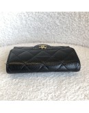 CHANEL Classic Card Holder in Black Caviar Leather – GHW (New Hologram)