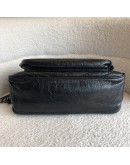 YVES SAINT LAURENT Niki Medium Chain Bag in Black Vintage Calf Leather – RHW (New Model with D-Ring - Year 2023)