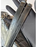 YVES SAINT LAURENT Niki Medium Chain Bag in Black Vintage Calf Leather – RHW (New Model with D-Ring - Year 2023)