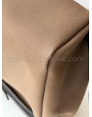 HERMES Herbag PM 31 Brown Canvas with Dark Brown Calfskin Leather & PHW – Shoulder Bag Type (Stamp Y - Year 2020)